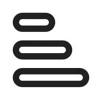 Data Bar Horizontal SVG Icon